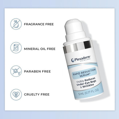 Plexaderm Rapid Reduction Serum - Visibly Reduces Under-Eye Bags & Wrinkles